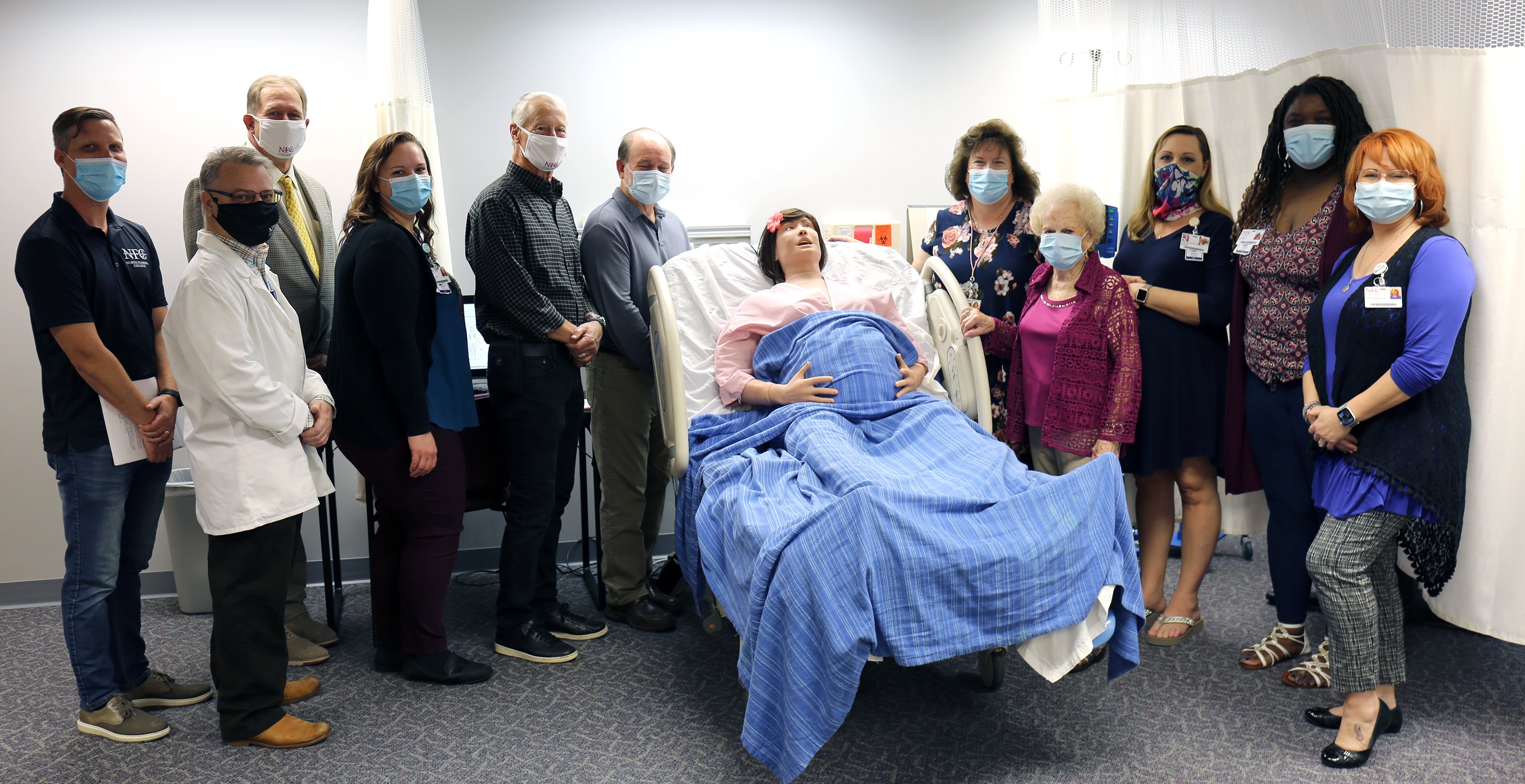 NFC Foundation Board of Directors Tour Kate Ireland Nursing Simulation Lab 2020