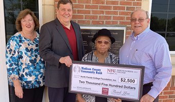 Madison County Community Bank Donation Photo April 2021