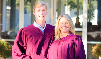 NFCC graduates Gabe Miller and Angela Eastabrooks December 2017