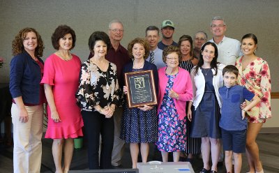 Cindy Gaylard with Family at Retirment 2019