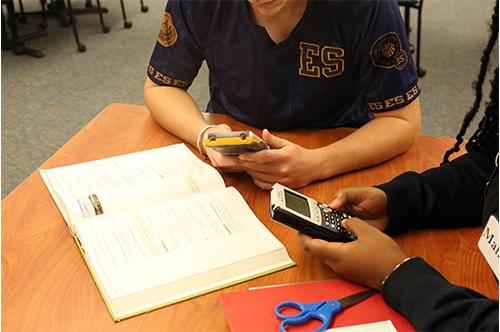 Calculators in use provided by NFC Calculator Grant